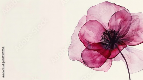   A high-resolution photo of a pink flower in sharp focus against a white background