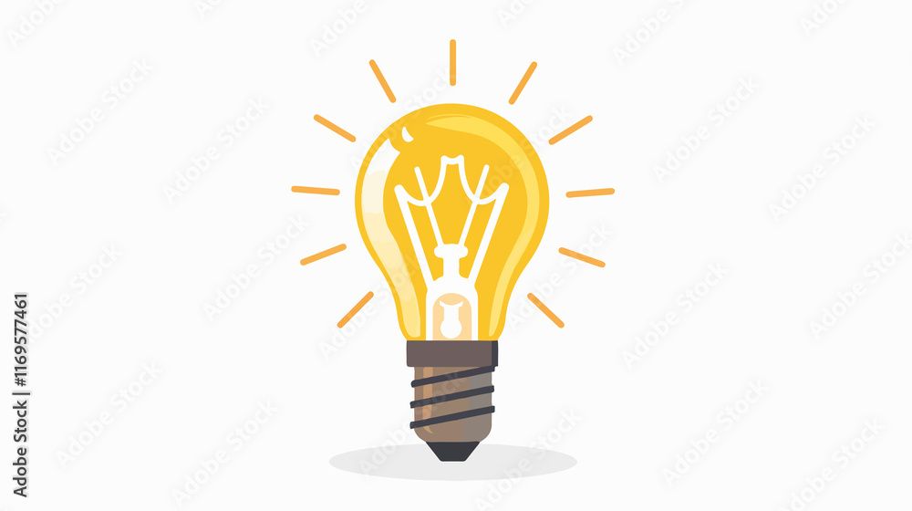 Modern Office Light Bulb Vector Illustration Modern Office Light Bulb Vector Illustration