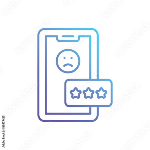 Bad Review vector icon