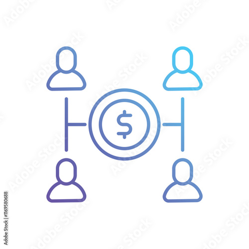 Crowd Funding vector icon