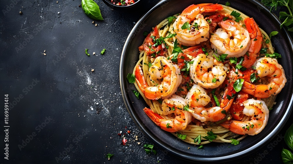 Indulge in the Flavors of Gourmet Shrimp Scampi with Garlic Wine Sauce and Perfect Spaghetti Indulge in the Flavors of Gourmet Shrimp Scampi with Garlic Wine Sauce and Perfect Spaghetti
