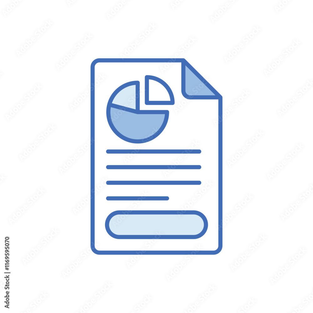 Fototapeta premium Analysis vector icon