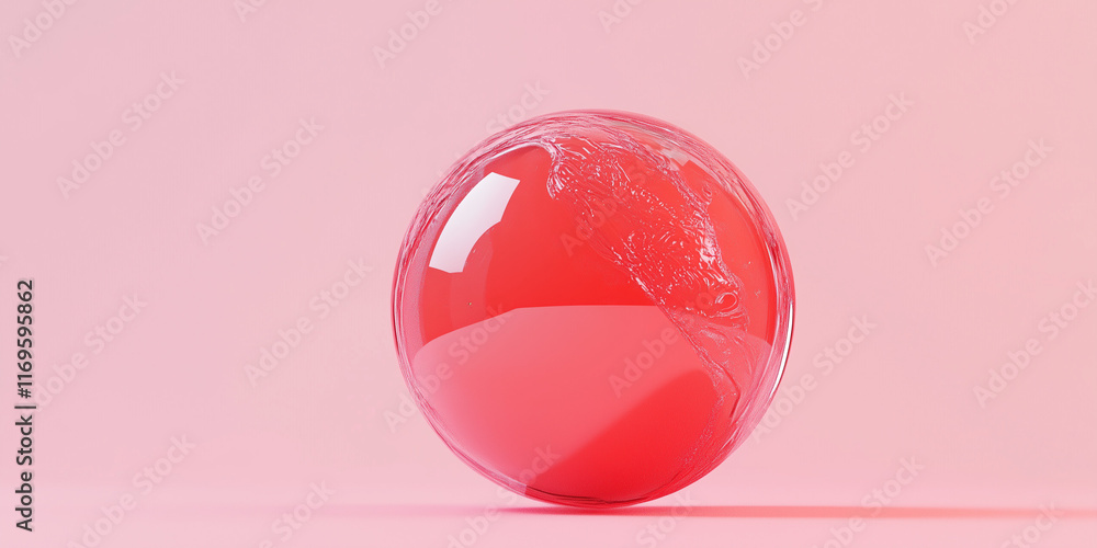 red circle 3D red circle 3D