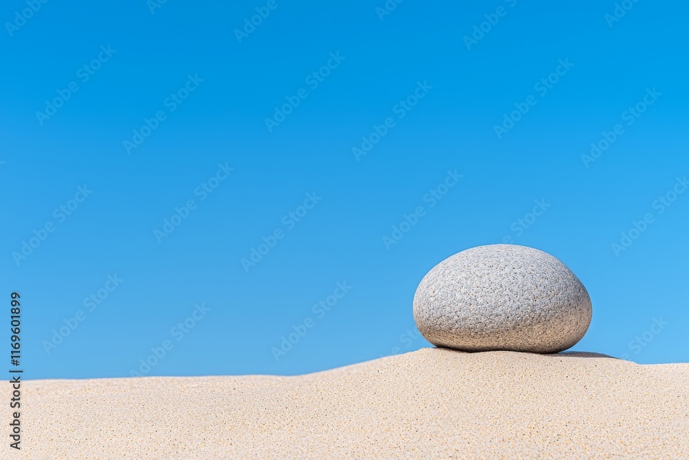 Obraz premium The concept of a spiritual meditation zen garden promotes relaxation, focus, harmony, balance, and simplicity, influenced by holistic Taoist and Buddhist practices or spa wellness therapies.