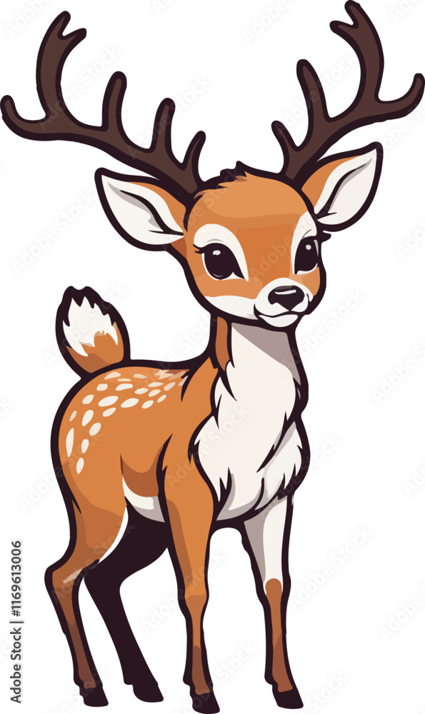 deer with a nose deer with a nose
