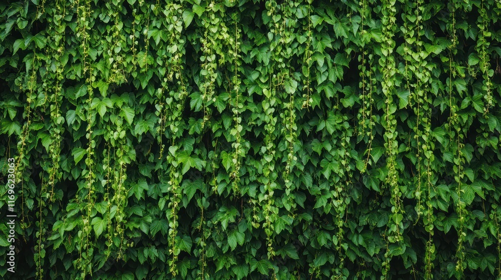Lush Green Ivy Vines Cascading Down A Wall Lush Green Ivy Vines Cascading Down A Wall