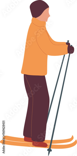 Man Skiing Faceless