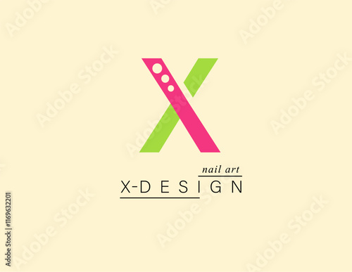 Bundle Minimalistic Logos. Monogram of letters X. circle. Vector design. for beauty salon or art studio.