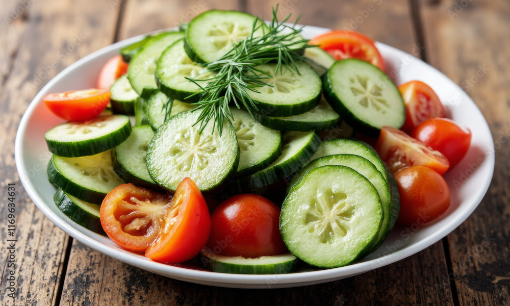 Cucumber and Tomato Salad with Dill Cucumber and Tomato Salad with Dill