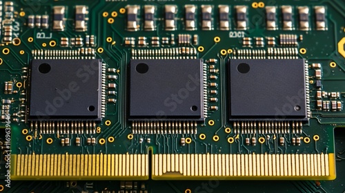 Computer RAM Or Random Access Memory Stick Or Bank photo