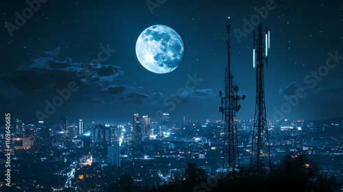 tecnologia de ultima generacion movil. Moonveil. Illustration