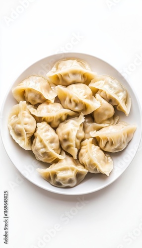 Plate of Delicious Chinese Dumplings
