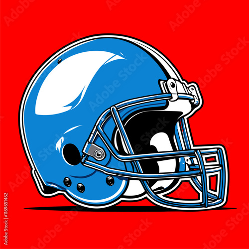 american football helmet vector art for graphic design  photo