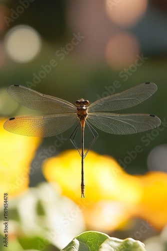 Stunning Dragonfly in Nature's Embrace photo