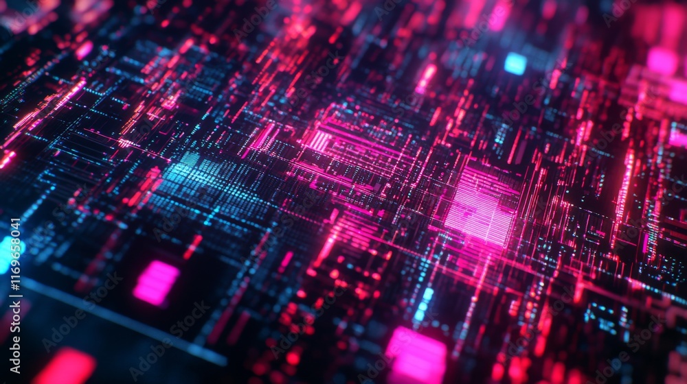 Modern Quantum Computing Interface Overlay Modern Quantum Computing Interface Overlay