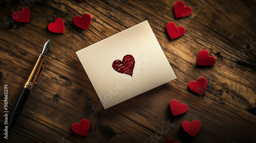 Elegant and minimalist Valentine's Day cards designed to convey heartfelt emotions with simplicity and style. Featuring timeless motifs like hearts, mosaic patterns, and lipstick marks, these cards em