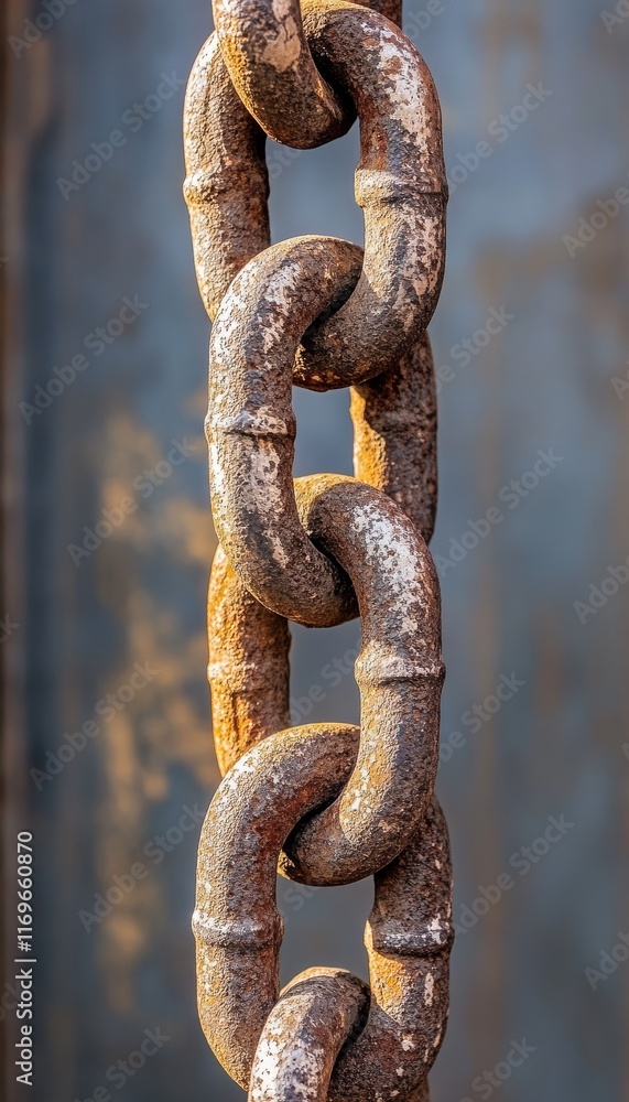 Endurance Strength: Rusty Chain in Strong Grip Endurance Strength: Rusty Chain in Strong Grip
