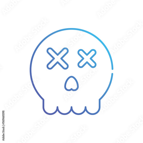 Halloween Skull vector icon