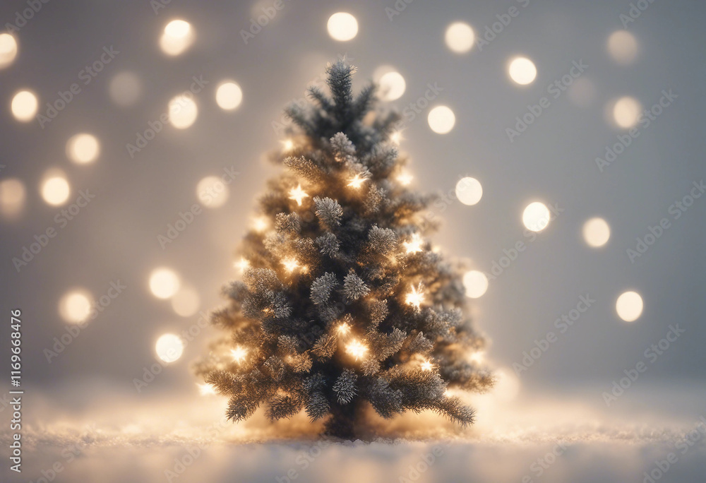 Cute Christmas tree on white background Cute Christmas tree on white background