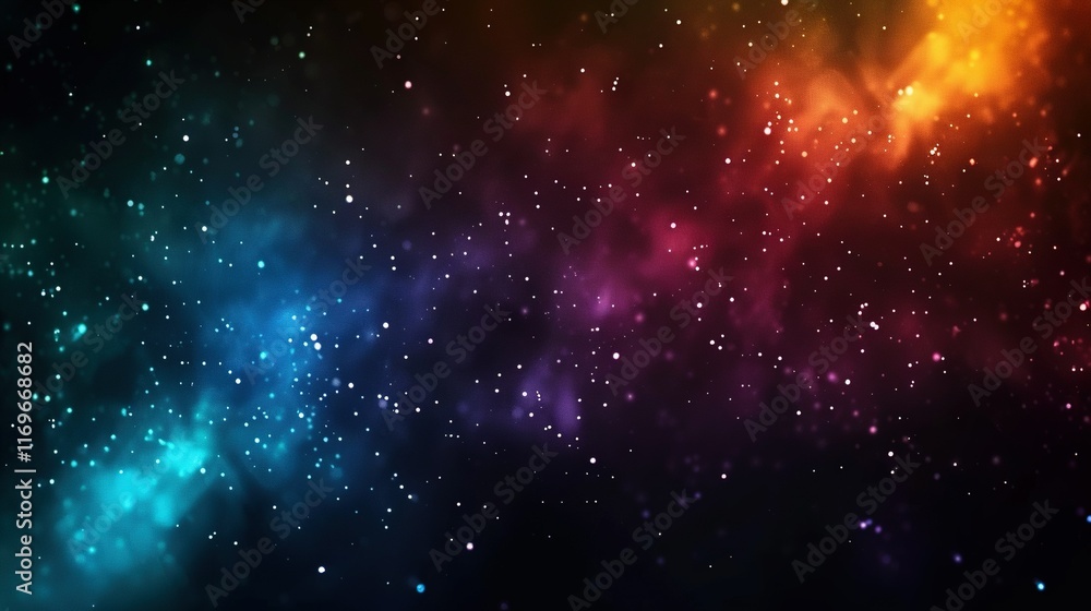 Fototapeta premium A celestial scene featuring a radiant star field surrounding a brilliant central light source