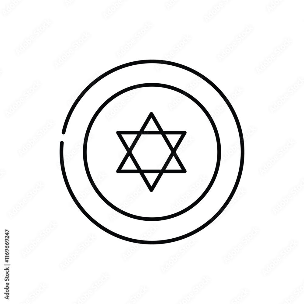 Star Of Black Magic vector icon Star Of Black Magic vector icon