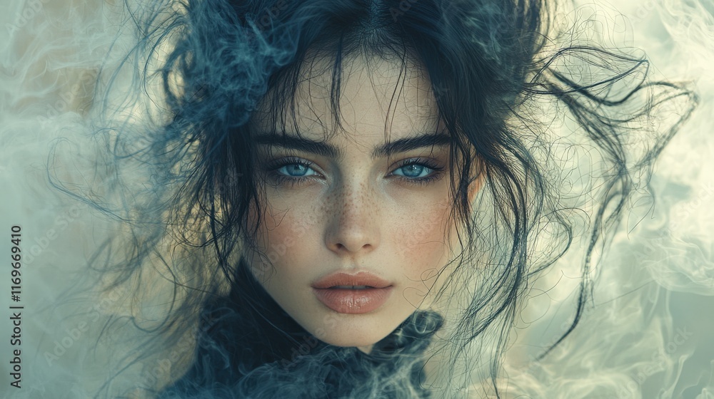Mystical Portrait in Ethereal Smoke Mystical Portrait in Ethereal Smoke
