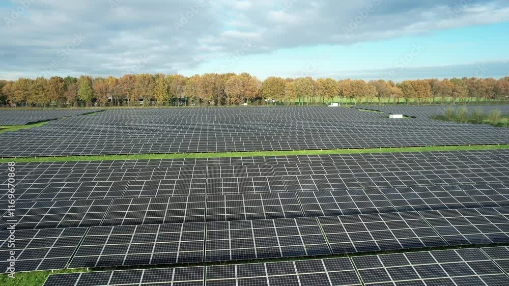 Solar panel farm for green ecological electricity production Netherlands Solar panel farm for green ecological electricity production Netherlands