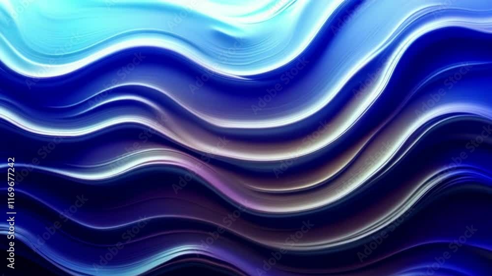 Animation of a dynamic flow of colorful liquid waves in motion across three frames. Animation of a dynamic flow of colorful liquid waves in motion across three frames.