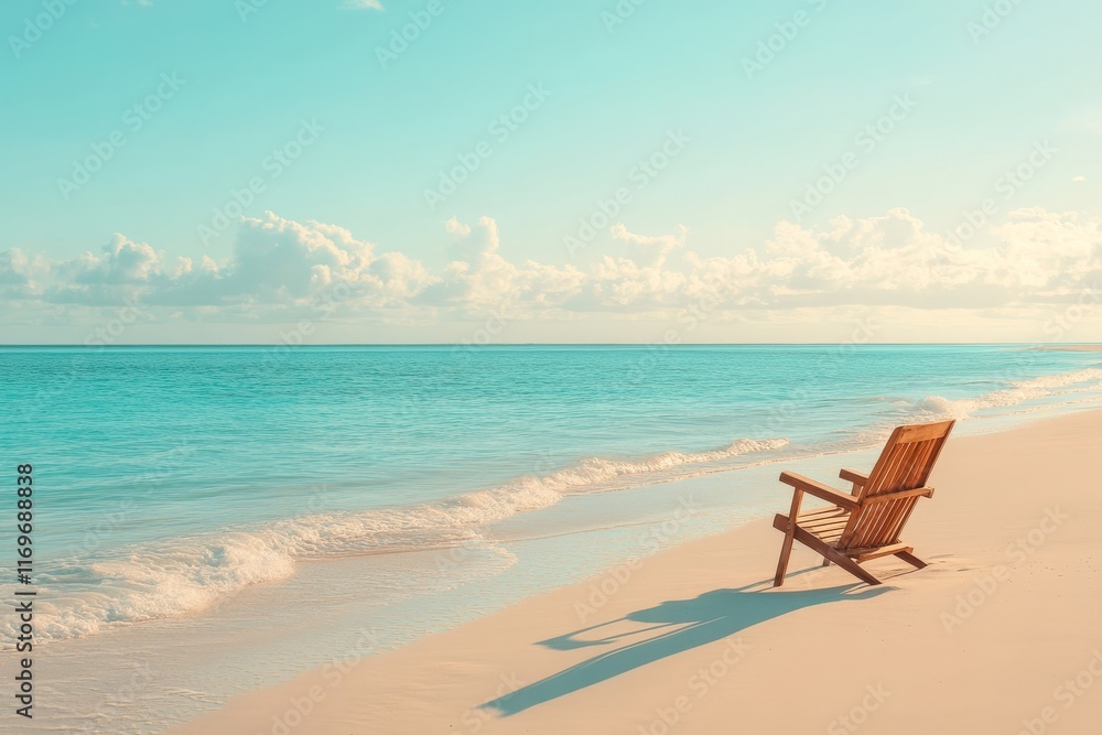 Tranquil Beach Landscape Relaxing Chair Tranquil Beach Landscape Relaxing Chair