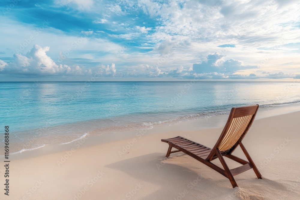 Tranquil Beach Landscape Relaxing Chair Tranquil Beach Landscape Relaxing Chair