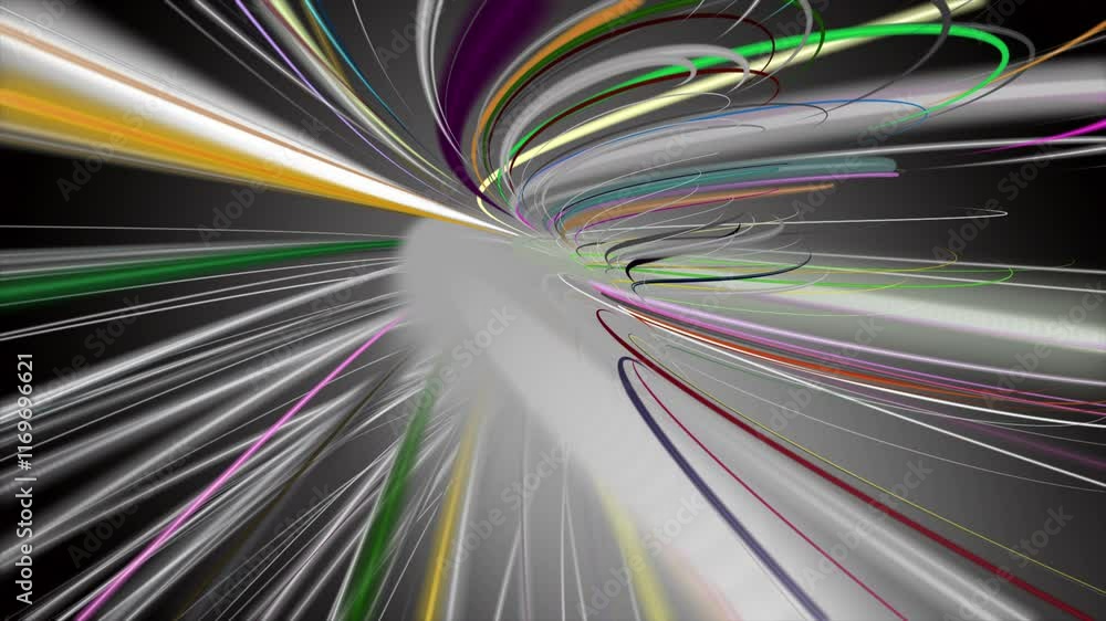 Fantastic video animation with stripe wave object in slow motion, 4096x2304 loop 4K Fantastic video animation with stripe wave object in slow motion, 4096x2304 loop 4K