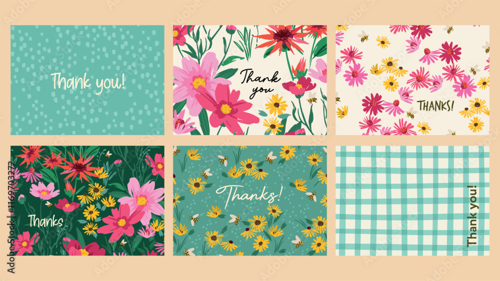 Set of vector floral abstract designs. Template for card, poster, flyer, cover, home decor and other Set of vector floral abstract designs. Template for card, poster, flyer, cover, home decor and other
