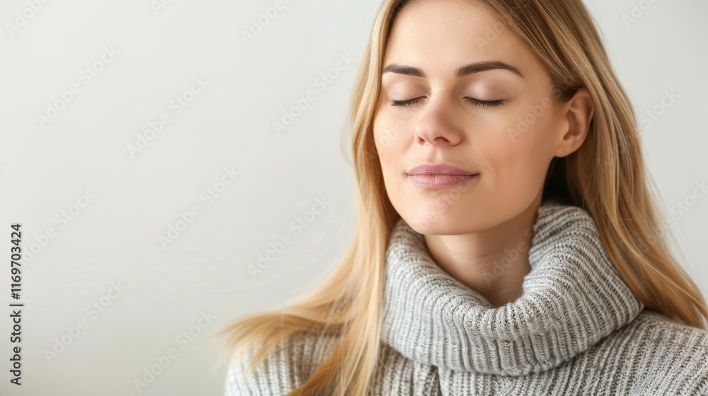 A calm young woman engages in meditation, embodying serenity and focus, surrounded by natures tranquility. A calm young woman engages in meditation, embodying serenity and focus, surrounded by natures tranquility.