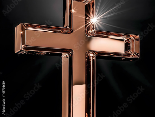 Cross with Warm Lighting