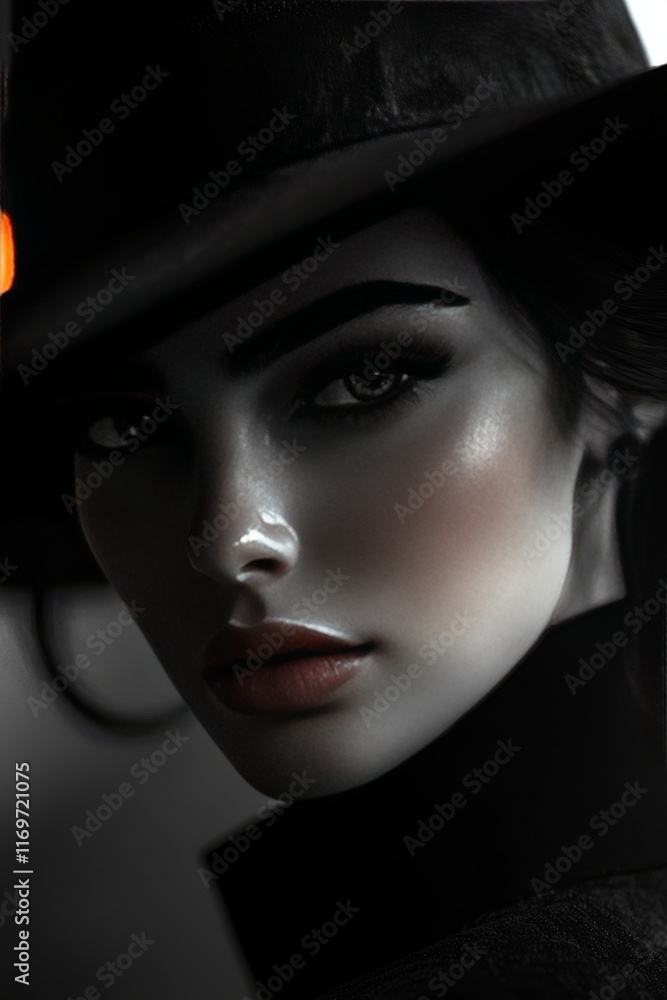 Close-up portrait of a captivating woman Close-up portrait of a captivating woman