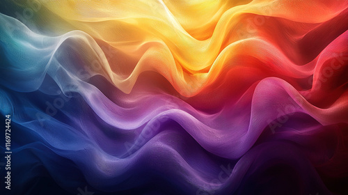 Wallpaper Mural Abstract swirling motion of rainbow spectrum colors blending together, creating a dynamic, energetic design with vibrant hues of red, orange, yellow, green, blue, and purple on a dark background
 Torontodigital.ca