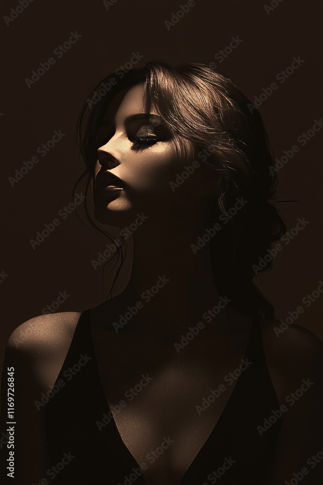 Enigmatic Woman Portrait - Stunning Beauty Enigmatic Woman Portrait - Stunning Beauty