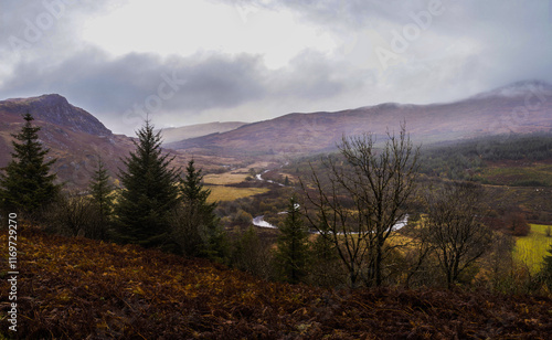 The View from Murrays Monument in Galloway forest park in Scotland