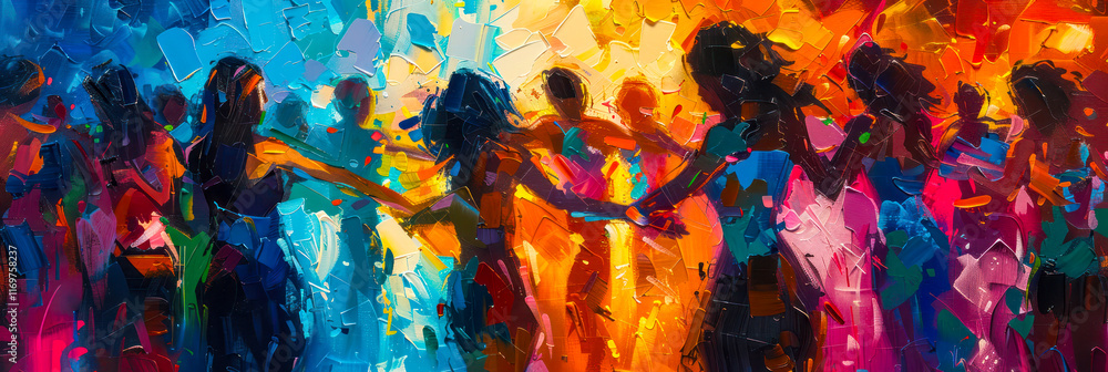 Obraz premium Vibrant Dancefloor Celebration