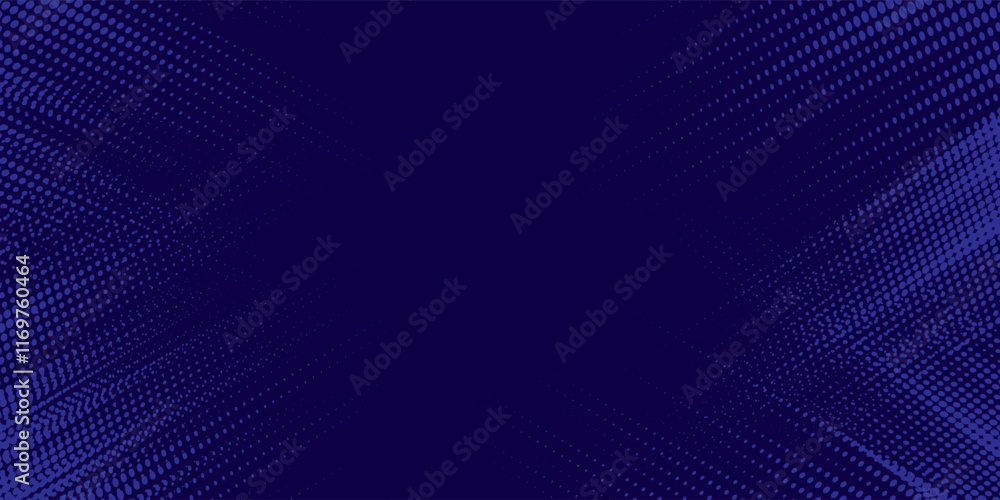 Naklejka premium Dark blue pattern gradient grunge texture background.