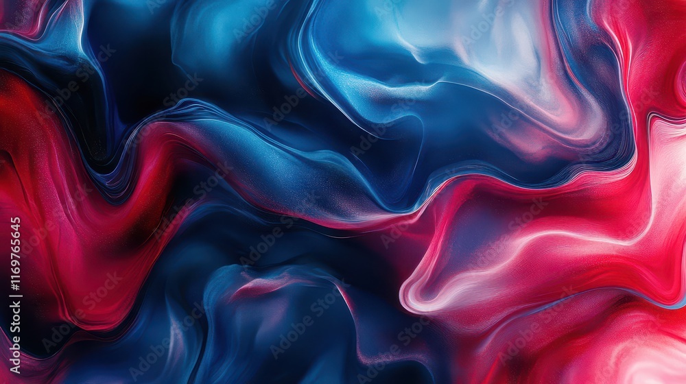 Obraz premium A visually captivating seamless pattern featuring beautiful abstract fluid art.