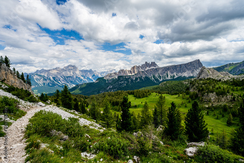 A path to Croda da Lago in South Tyrol