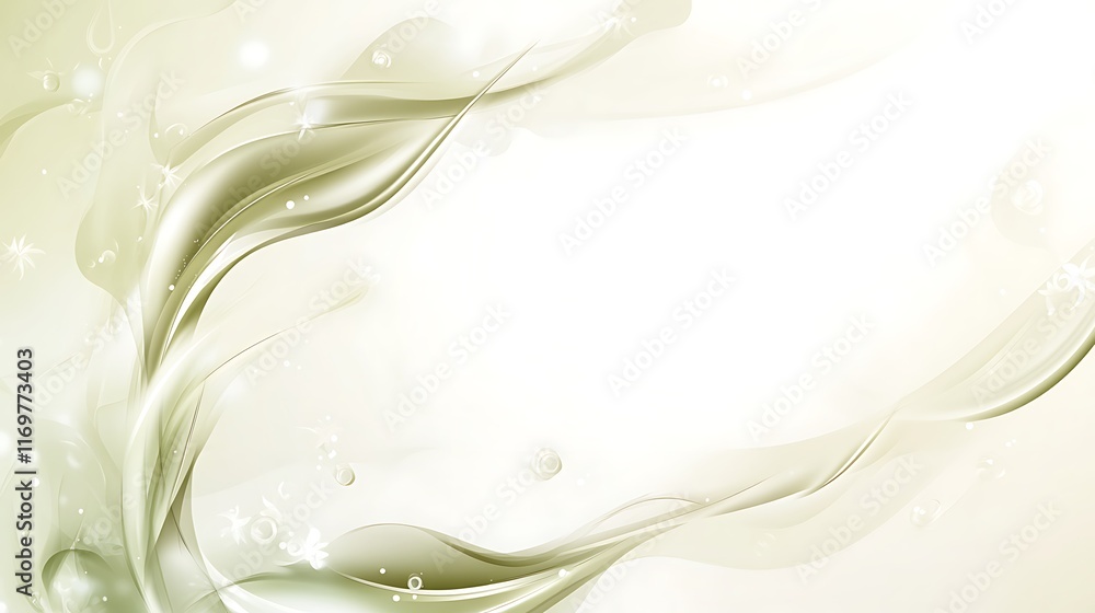 Elegant Cream Colored Abstract Wave Design Elegant Cream Colored Abstract Wave Design