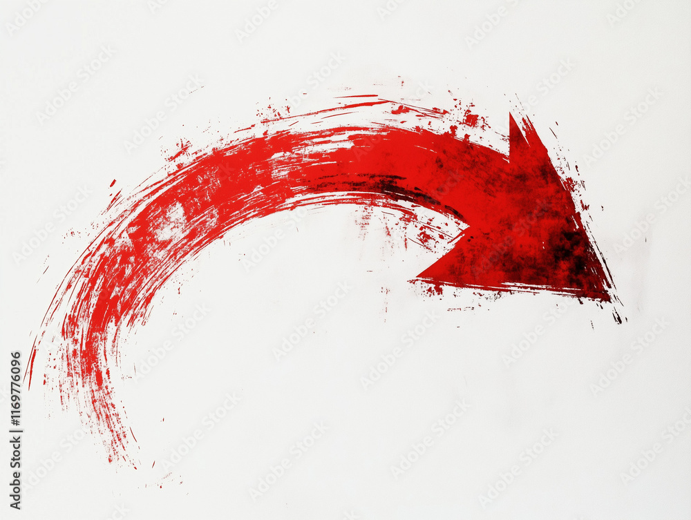 red arrow illustration isolated on white red arrow illustration isolated on white
