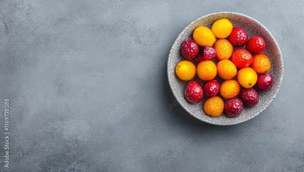 Date fruits in a bowl on a grey background with copy space for text, top view. Concept of Ramadan Kareem or Eid al-Fitr/Eid al-Adha. Flat lay. --ar 125:71 --v 6.1 Job ID: ca5b8233-27cf-4f71-aba6-38c10 Date fruits in a bowl on a grey background with copy space for text, top view. Concept of Ramadan Kareem or Eid al-Fitr/Eid al-Adha. Flat lay. --ar 125:71 --v 6.1 Job ID: ca5b8233-27cf-4f71-aba6-38c10