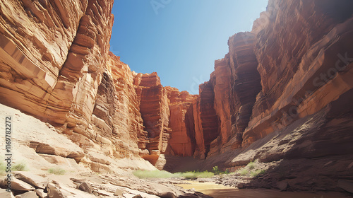 canyon towering red rock landscape photo