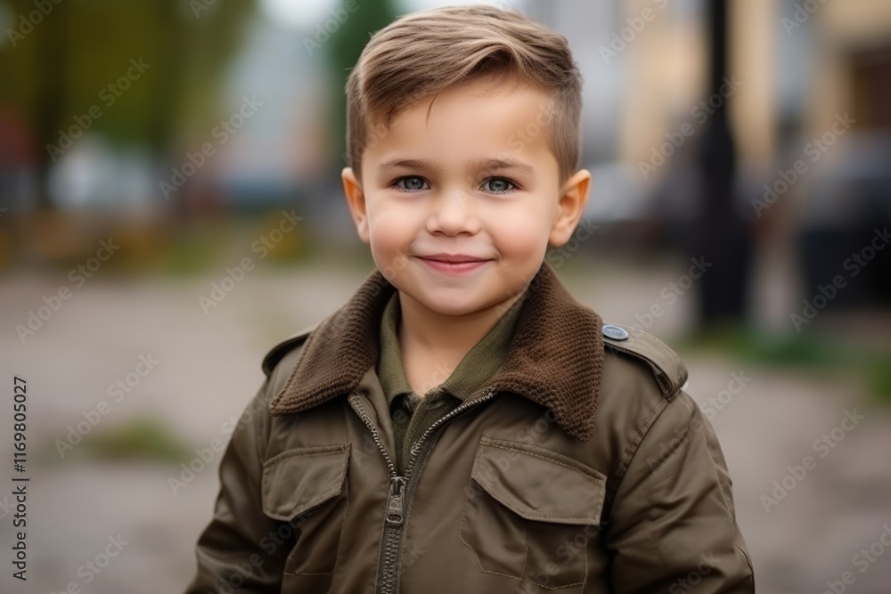 Portrait of a cute little boy in autumn park, outdoor shot Portrait of a cute little boy in autumn park, outdoor shot