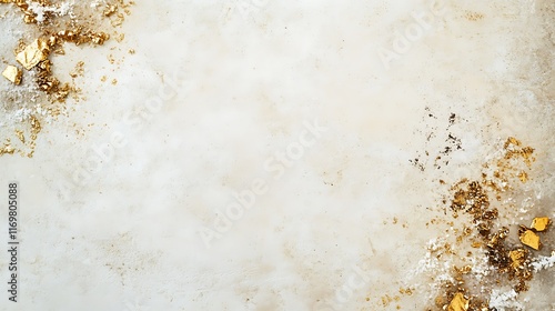 Elegant Beige Background With Gold Accents