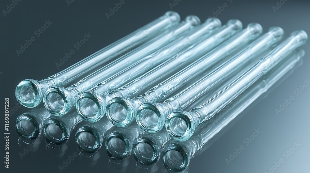 Elegant Glass Drinking Straws - Modern Design Elegant Glass Drinking Straws - Modern Design