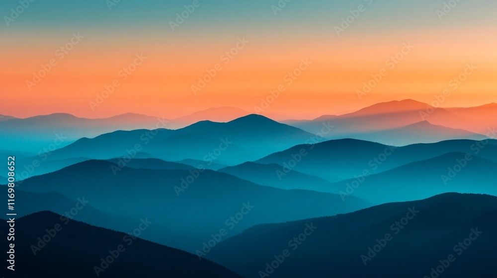 A gradient background that shifts from warm orange tones to cool blue shades, creating a seamless flow. A gradient background that shifts from warm orange tones to cool blue shades, creating a seamless flow.